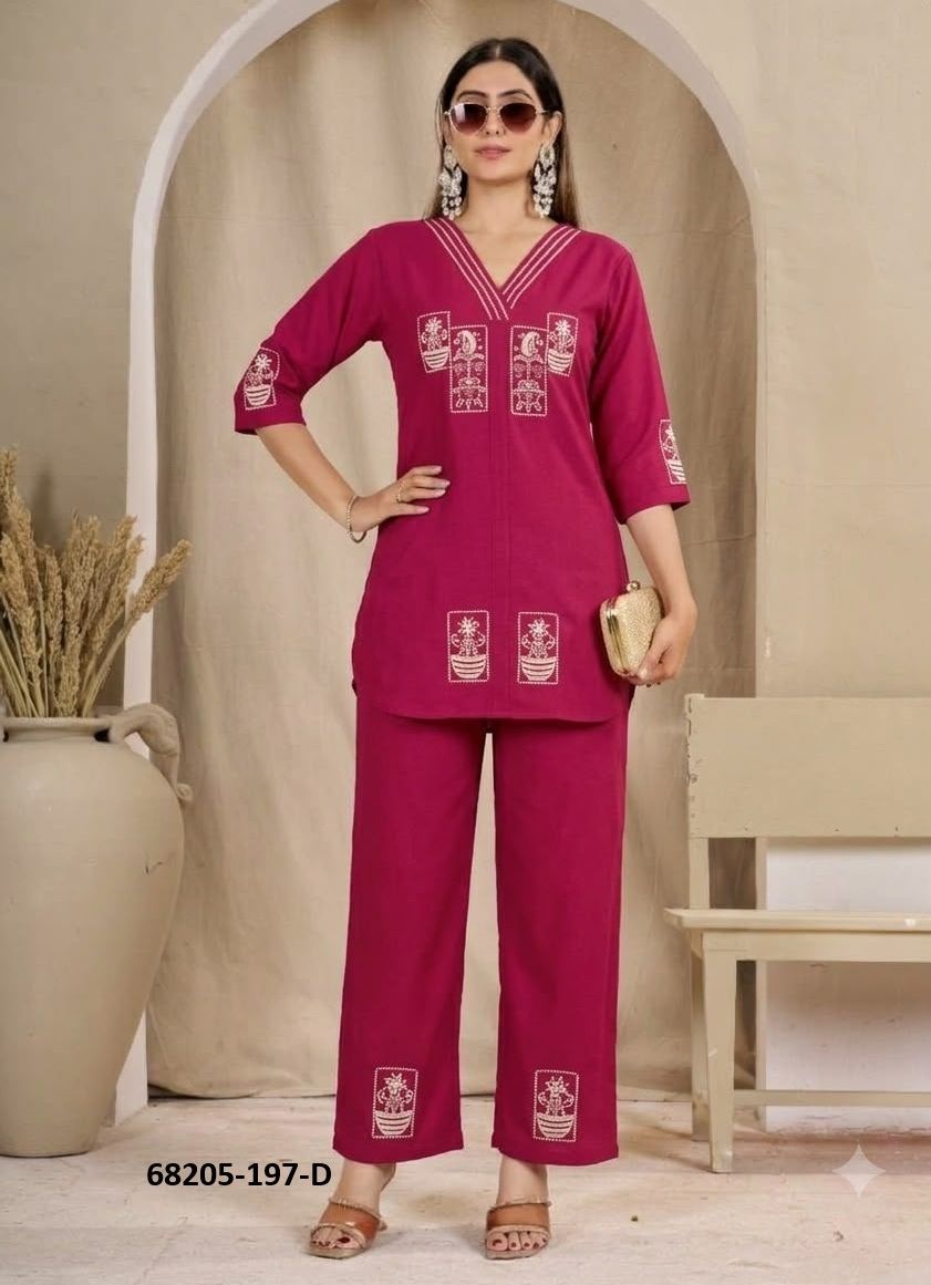 RAYON THREADS - Catalog # 68205 (Set of 6 Tops With Bottoms)