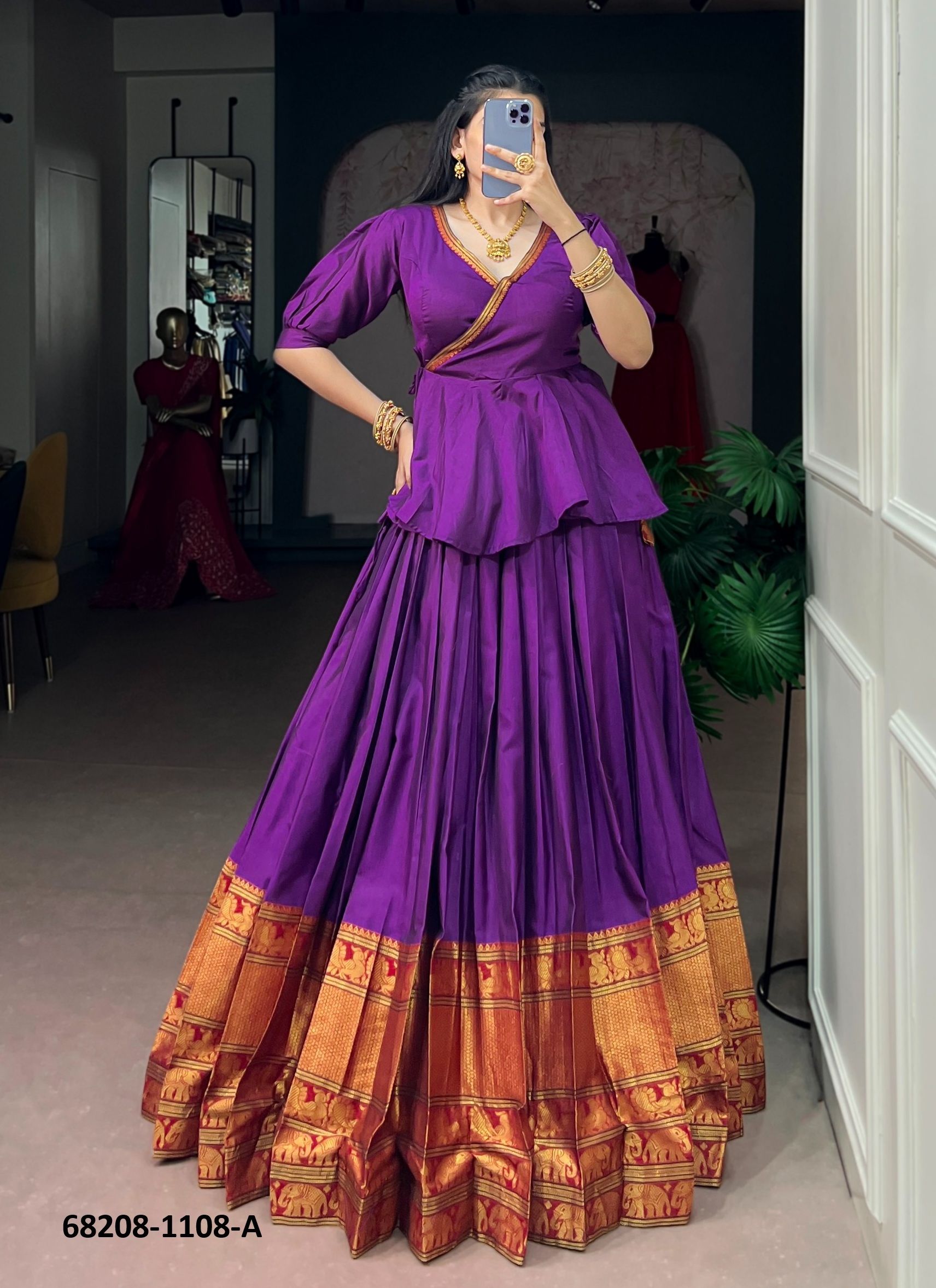 ONAM SPECIAL CO-ORDS - Catalog # 68208 (Set of 2 Readymade Lehengas) ONAM SPECIAL CO-ORDS - Catalog # 68208 (Set of 2 Readymade Lehengas)