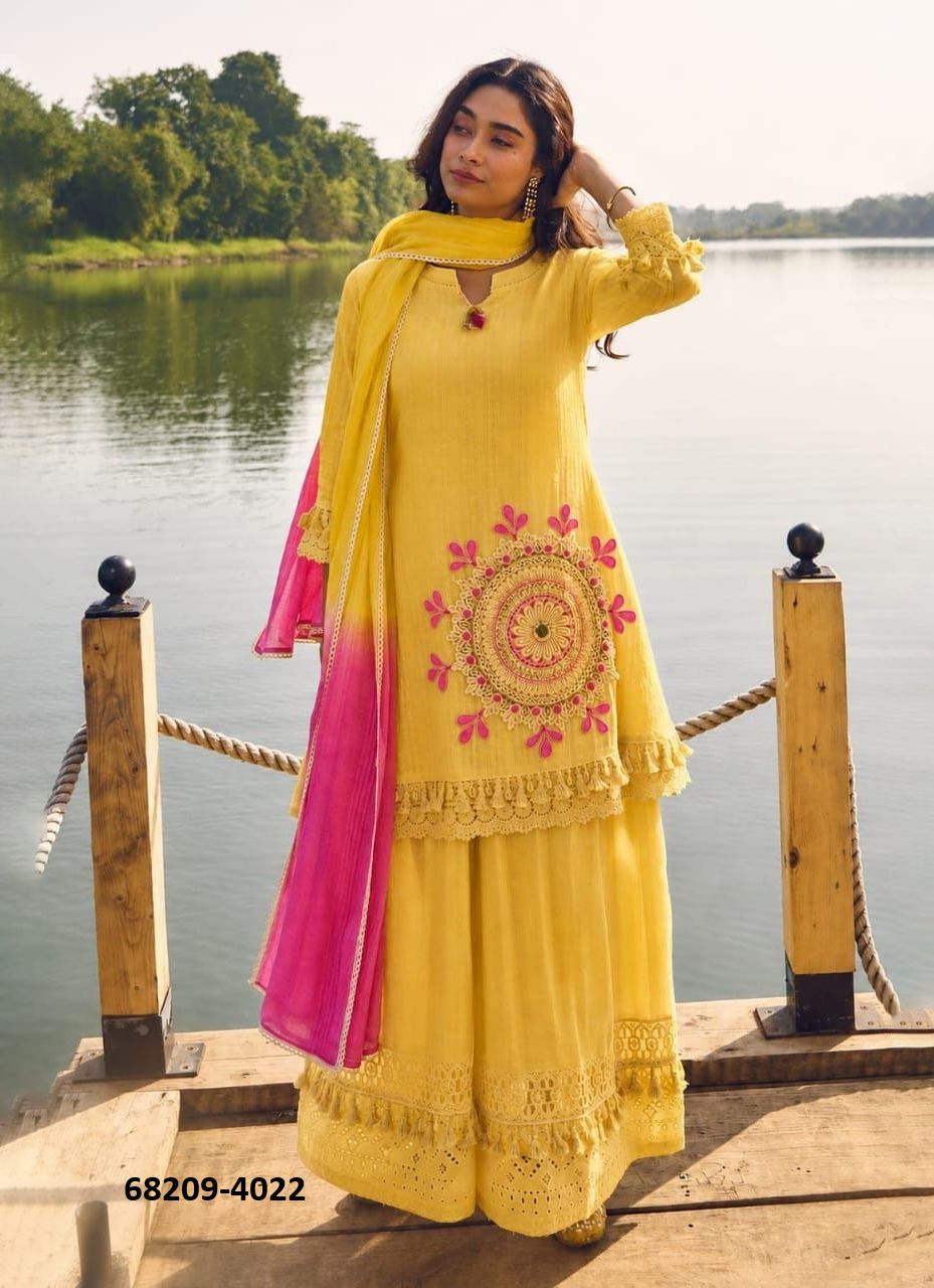 PURE COTTON SCHIFFLI - Catalog # 68209 (Set of 6 Readymade Salwar Suits) PURE COTTON SCHIFFLI - Catalog # 68209 (Set of 6 Readymade Salwar Suits)