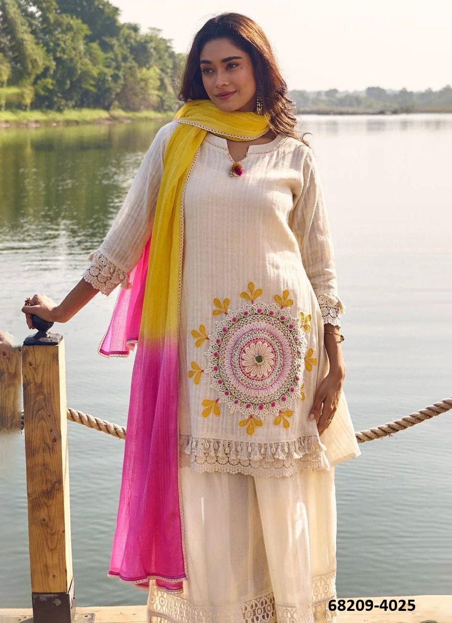 PURE COTTON SCHIFFLI - Catalog # 68209 (Set of 6 Readymade Salwar Suits) PURE COTTON SCHIFFLI - Catalog # 68209 (Set of 6 Readymade Salwar Suits)