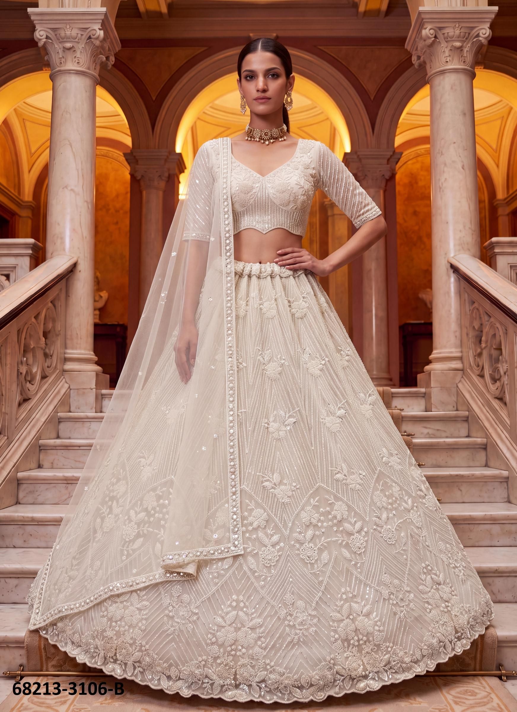 SELVADOR - Catalog # 68213 (Set of 10 Semi-Stitched Lehengas) SELVADOR - Catalog # 68213 (Set of 10 Semi-Stitched Lehengas)