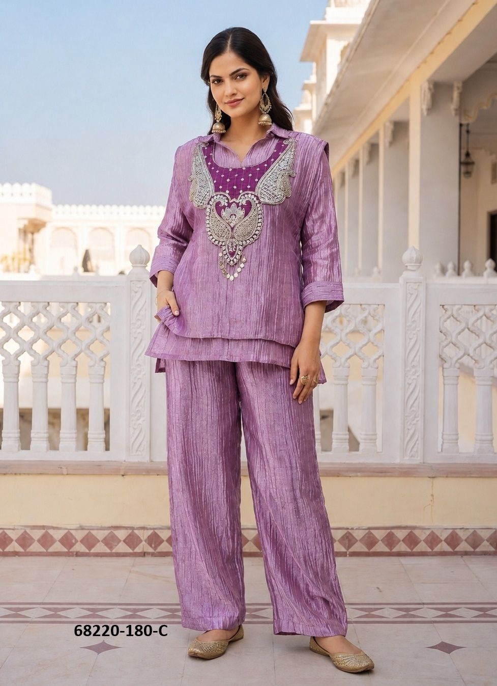 SALSA CO-ORDS WITH SHRUG - Catalog # 68220 (Set of 3 Tops With Bottoms)