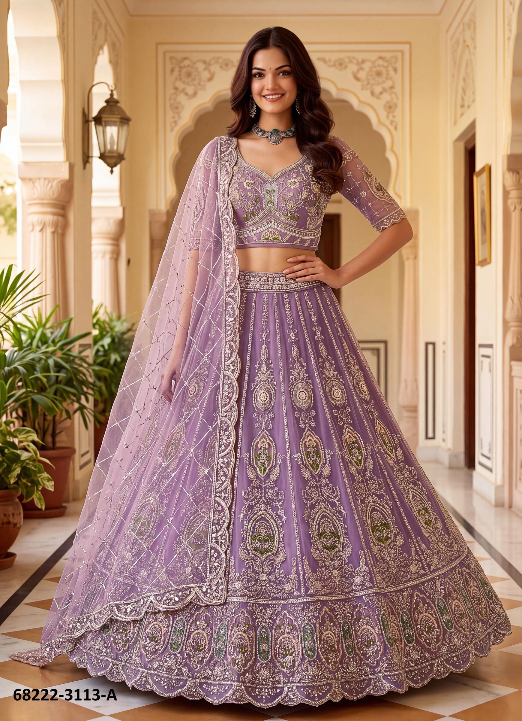 DHOOM DHAAM - Catalog # 68222 (Set of 11 Semi-Stitched Lehengas) DHOOM DHAAM - Catalog # 68222 (Set of 11 Semi-Stitched Lehengas)