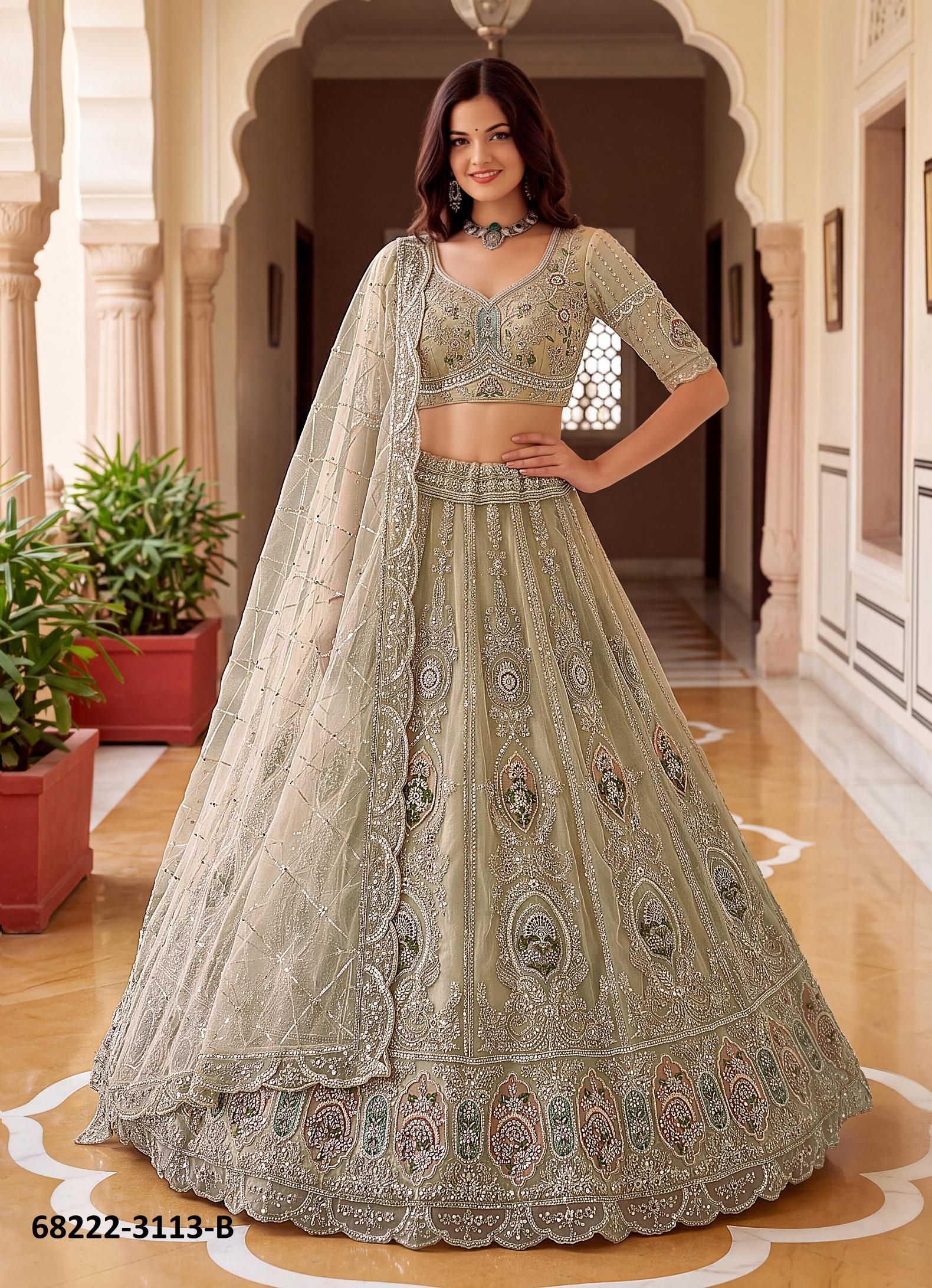 DHOOM DHAAM - Catalog # 68222 (Set of 11 Semi-Stitched Lehengas) DHOOM DHAAM - Catalog # 68222 (Set of 11 Semi-Stitched Lehengas)