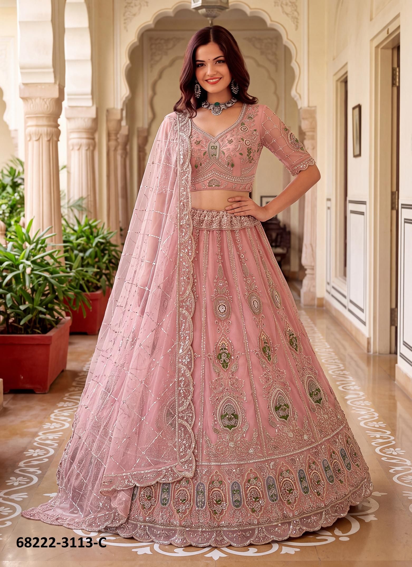 DHOOM DHAAM - Catalog # 68222 (Set of 11 Semi-Stitched Lehengas) DHOOM DHAAM - Catalog # 68222 (Set of 11 Semi-Stitched Lehengas)