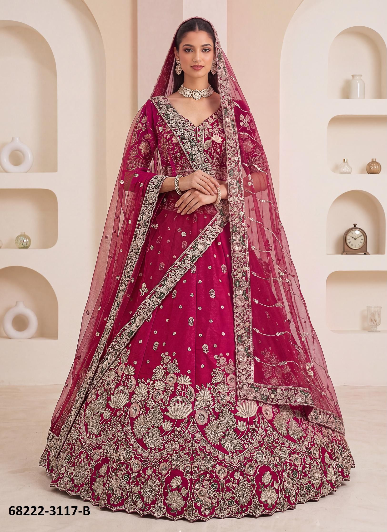 DHOOM DHAAM - Catalog # 68222 (Set of 11 Semi-Stitched Lehengas) DHOOM DHAAM - Catalog # 68222 (Set of 11 Semi-Stitched Lehengas)