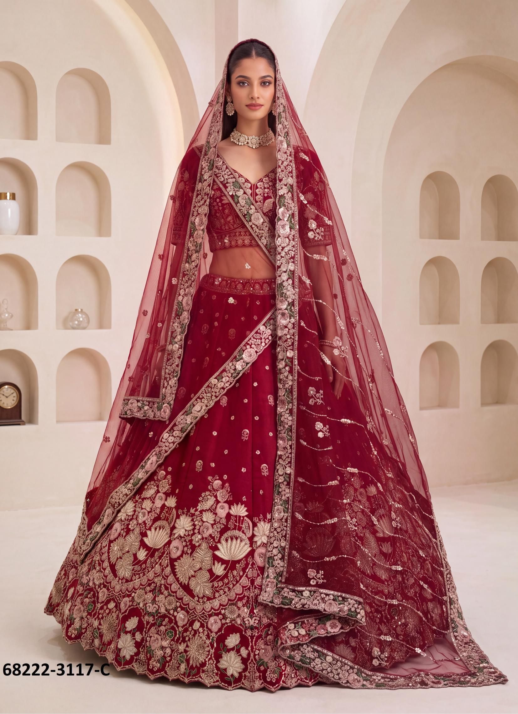 DHOOM DHAAM - Catalog # 68222 (Set of 11 Semi-Stitched Lehengas) DHOOM DHAAM - Catalog # 68222 (Set of 11 Semi-Stitched Lehengas)