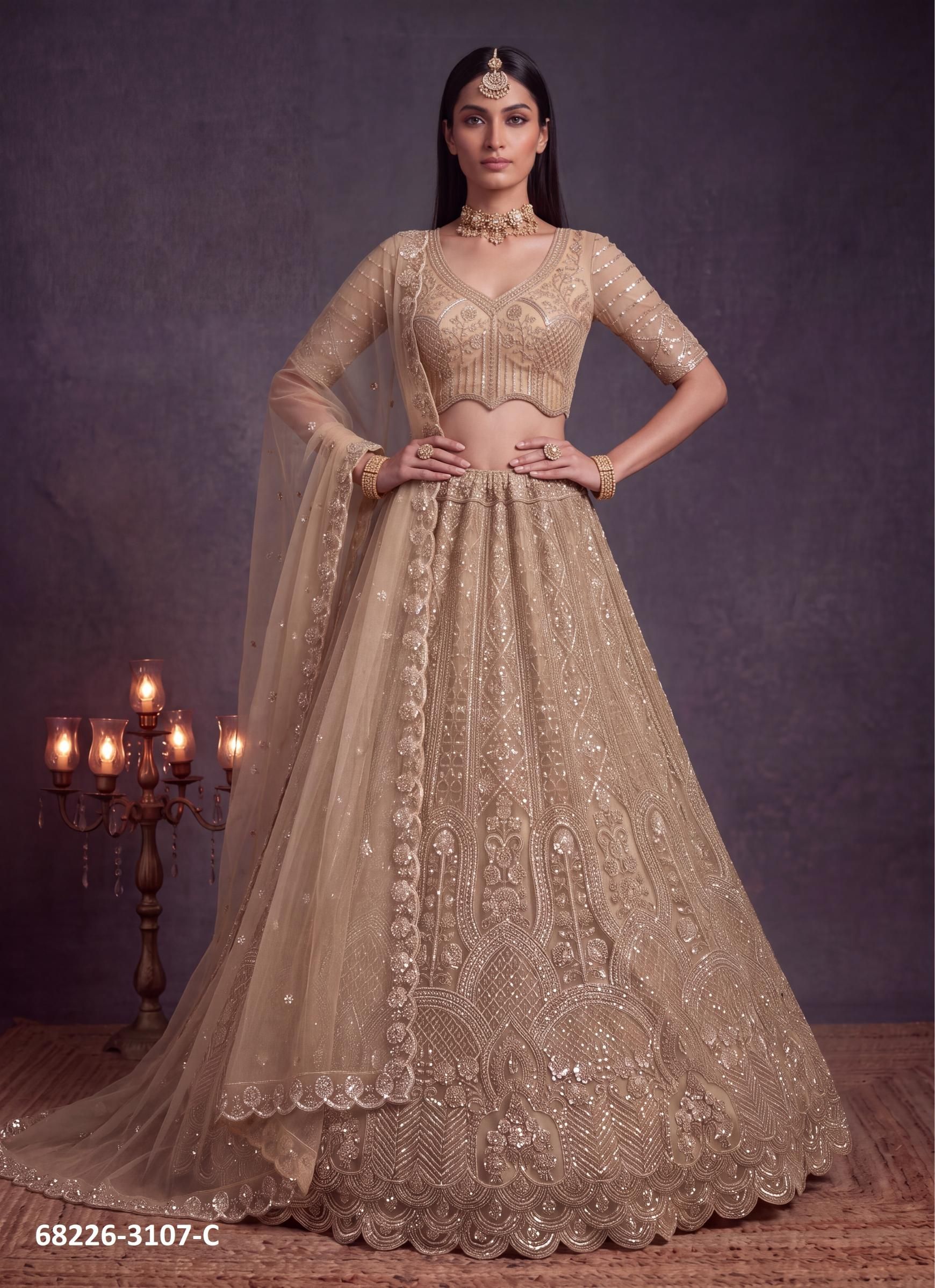 WEDDING SHENANIGANS - Catalog # 68226 (Set of 11 Semi-Stitched Lehengas) WEDDING SHENANIGANS - Catalog # 68226 (Set of 11 Semi-Stitched Lehengas)