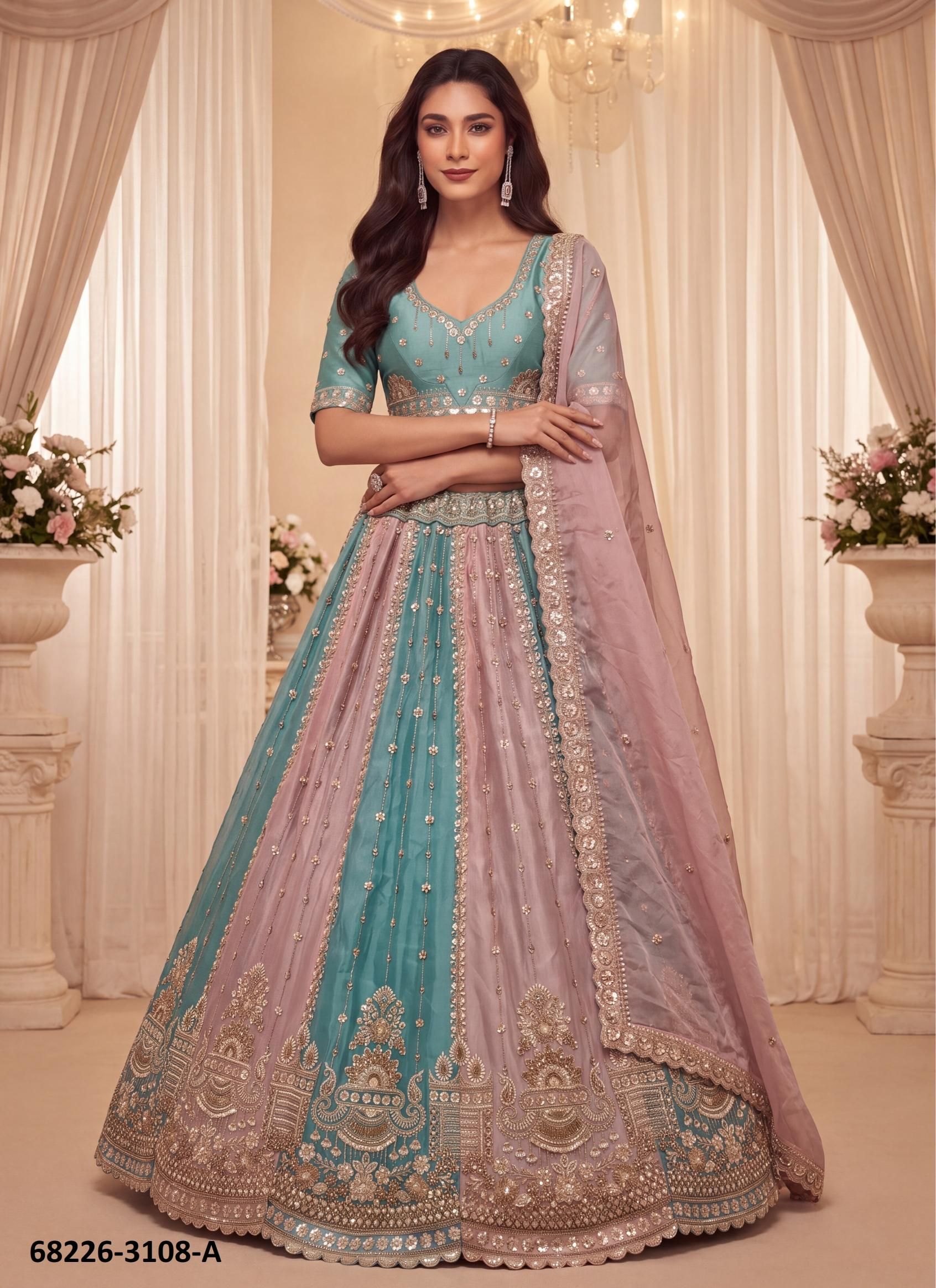 WEDDING SHENANIGANS - Catalog # 68226 (Set of 11 Semi-Stitched Lehengas) WEDDING SHENANIGANS - Catalog # 68226 (Set of 11 Semi-Stitched Lehengas)