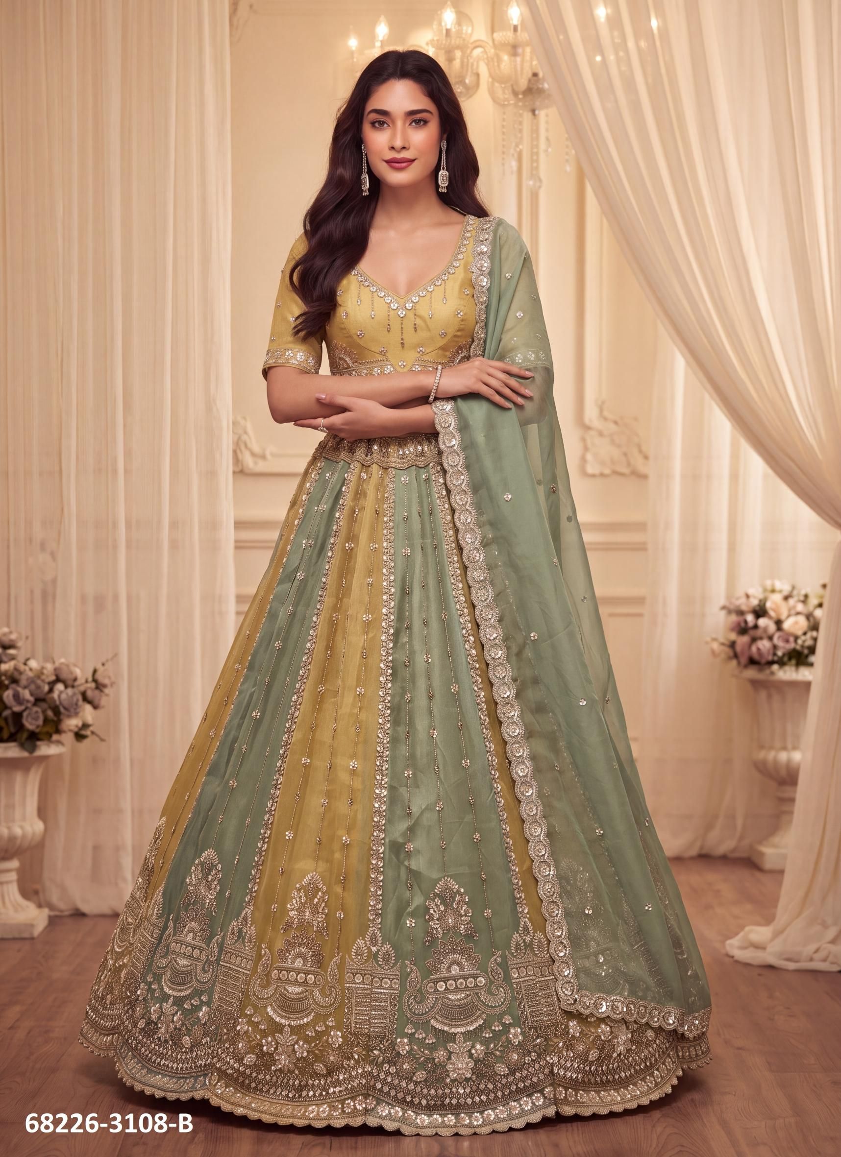 WEDDING SHENANIGANS - Catalog # 68226 (Set of 11 Semi-Stitched Lehengas) WEDDING SHENANIGANS - Catalog # 68226 (Set of 11 Semi-Stitched Lehengas)