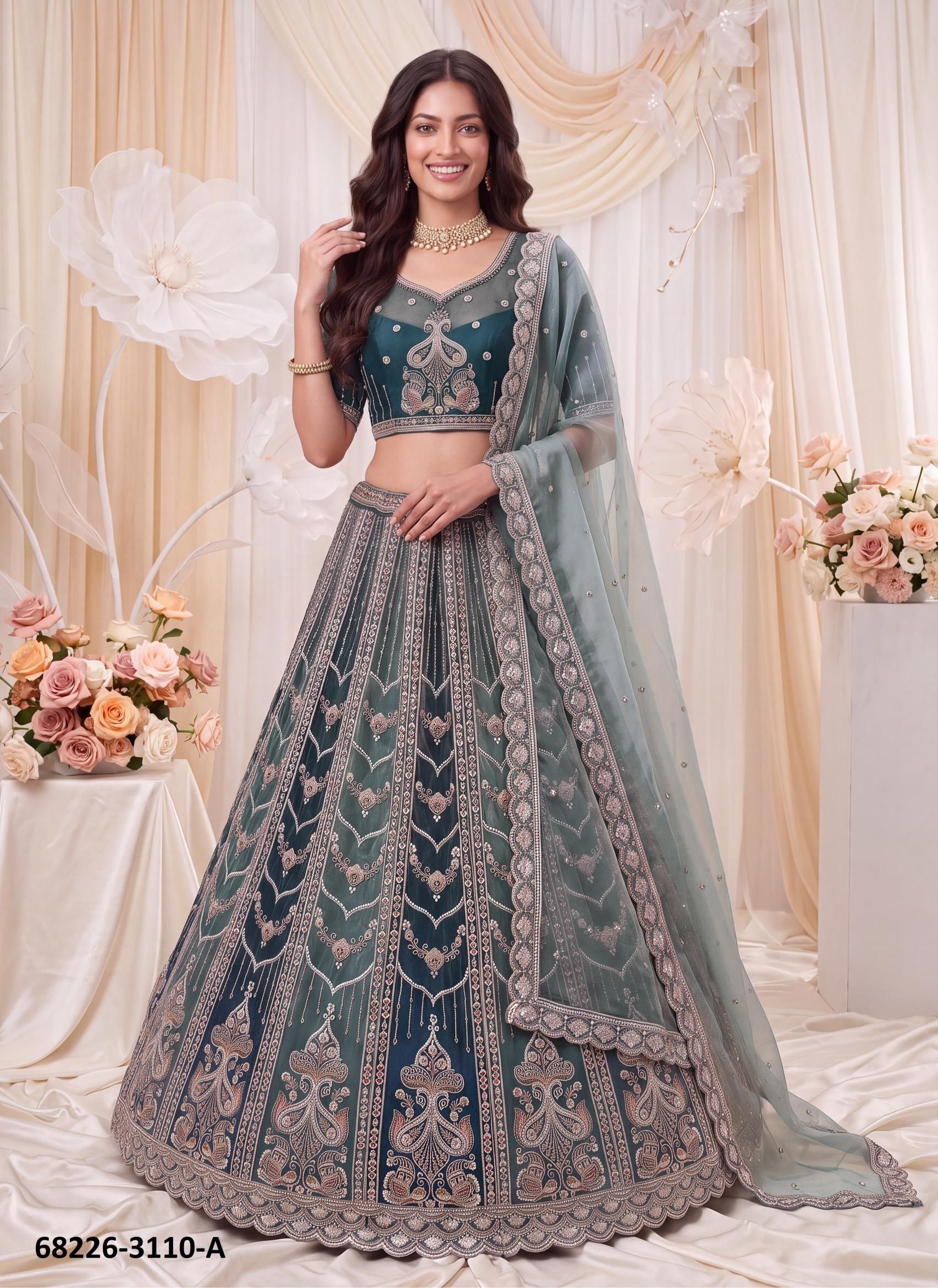 WEDDING SHENANIGANS - Catalog # 68226 (Set of 11 Semi-Stitched Lehengas) WEDDING SHENANIGANS - Catalog # 68226 (Set of 11 Semi-Stitched Lehengas)