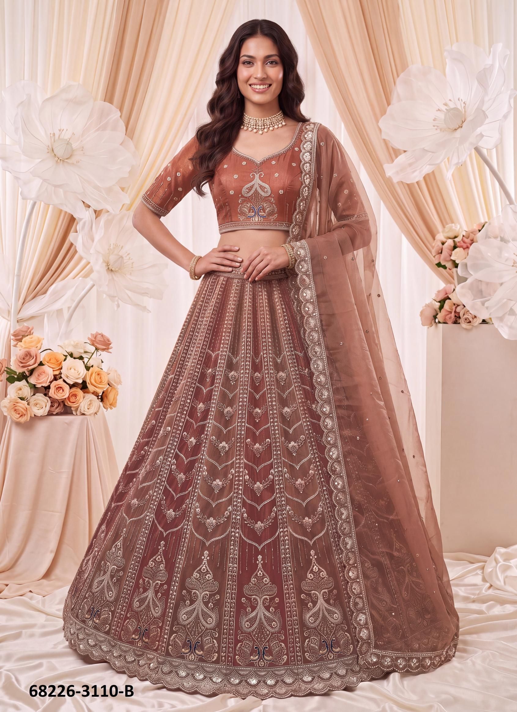 WEDDING SHENANIGANS - Catalog # 68226 (Set of 11 Semi-Stitched Lehengas) WEDDING SHENANIGANS - Catalog # 68226 (Set of 11 Semi-Stitched Lehengas)