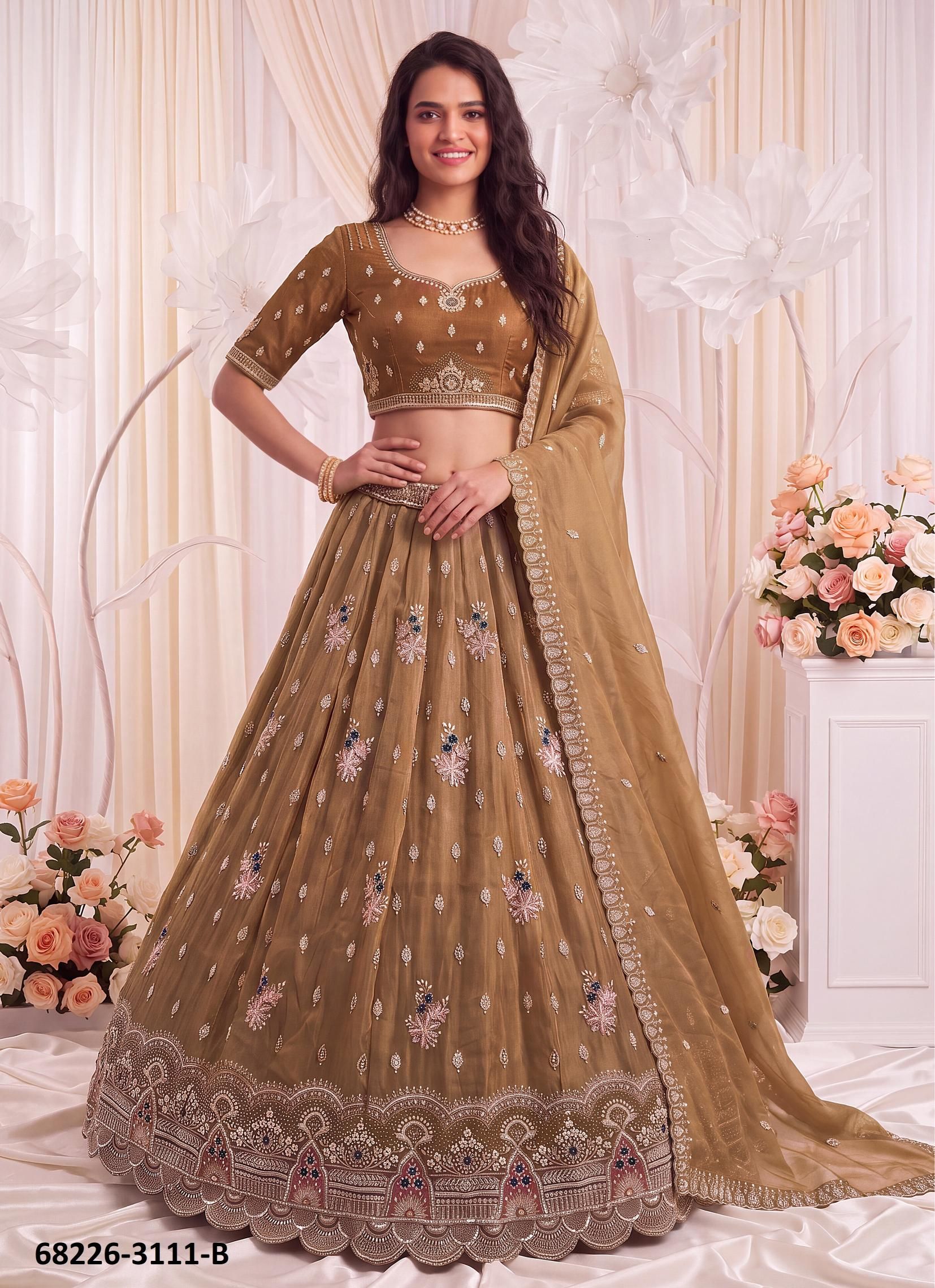 WEDDING SHENANIGANS - Catalog # 68226 (Set of 11 Semi-Stitched Lehengas) WEDDING SHENANIGANS - Catalog # 68226 (Set of 11 Semi-Stitched Lehengas)