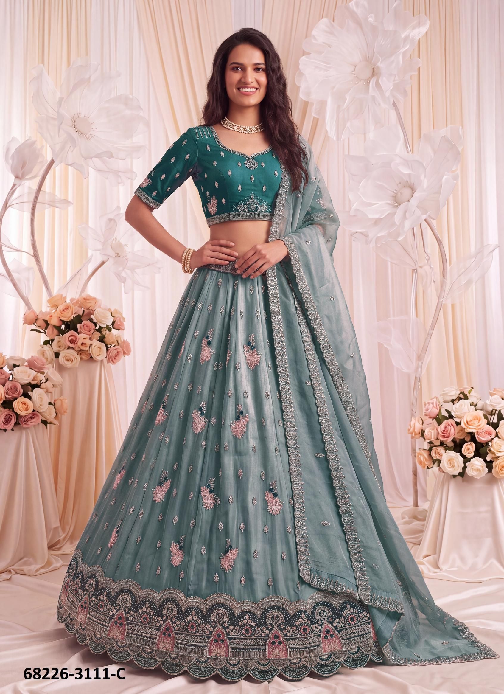 WEDDING SHENANIGANS - Catalog # 68226 (Set of 11 Semi-Stitched Lehengas) WEDDING SHENANIGANS - Catalog # 68226 (Set of 11 Semi-Stitched Lehengas)