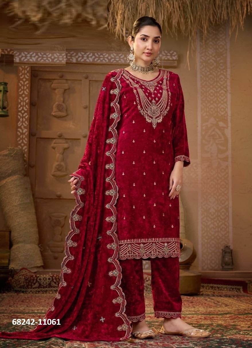 ZUMBA VELVET - Catalog # 68242 (Set of 4 Readymade Salwar Suits) ZUMBA VELVET - Catalog # 68242 (Set of 4 Readymade Salwar Suits)