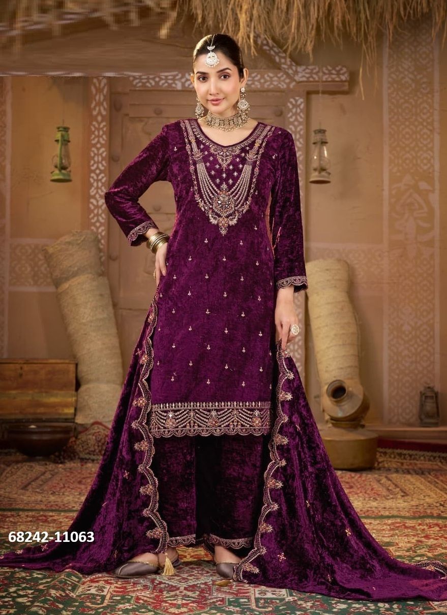 ZUMBA VELVET - Catalog # 68242 (Set of 4 Readymade Salwar Suits) ZUMBA VELVET - Catalog # 68242 (Set of 4 Readymade Salwar Suits)