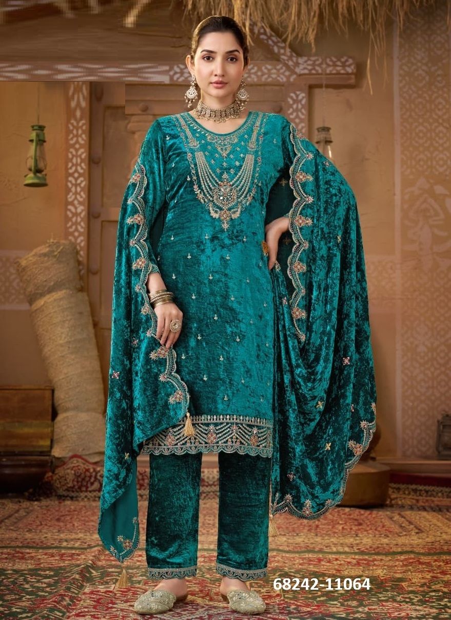 ZUMBA VELVET - Catalog # 68242 (Set of 4 Readymade Salwar Suits) ZUMBA VELVET - Catalog # 68242 (Set of 4 Readymade Salwar Suits)