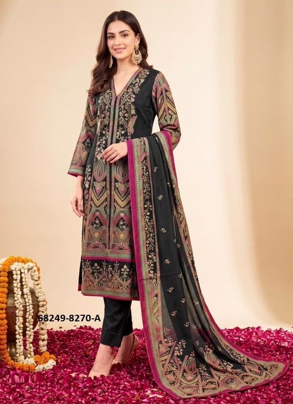 URVASHII - Catalog # 68249 (Set of 4 Semi-Stitched / Un-Stitched Suits) URVASHII - Catalog # 68249 (Set of 4 Semi-Stitched / Un-Stitched Suits)