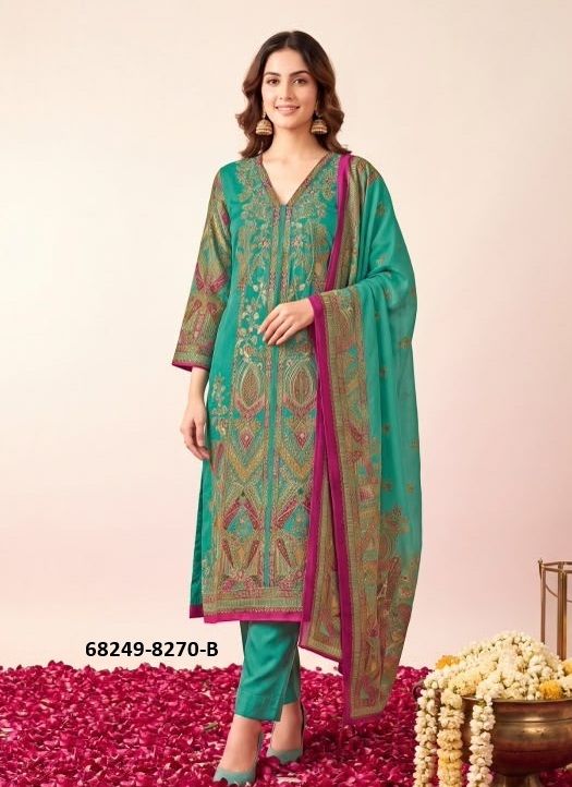 URVASHII - Catalog # 68249 (Set of 4 Semi-Stitched / Un-Stitched Suits) URVASHII - Catalog # 68249 (Set of 4 Semi-Stitched / Un-Stitched Suits)