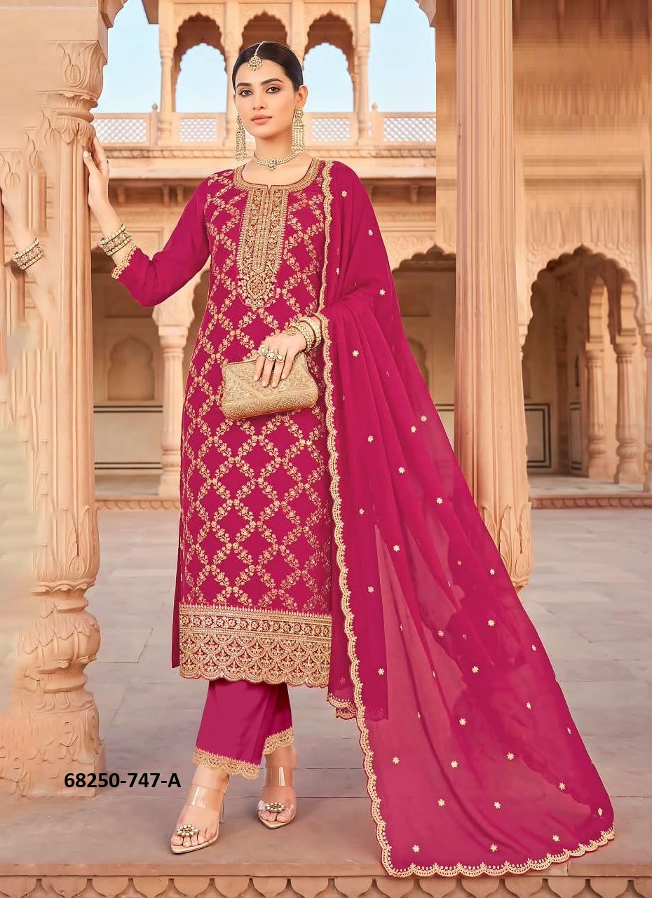 URVIKA - Catalog # 68250 (Set of 4 Readymade Salwar Suits) URVIKA - Catalog # 68250 (Set of 4 Readymade Salwar Suits)