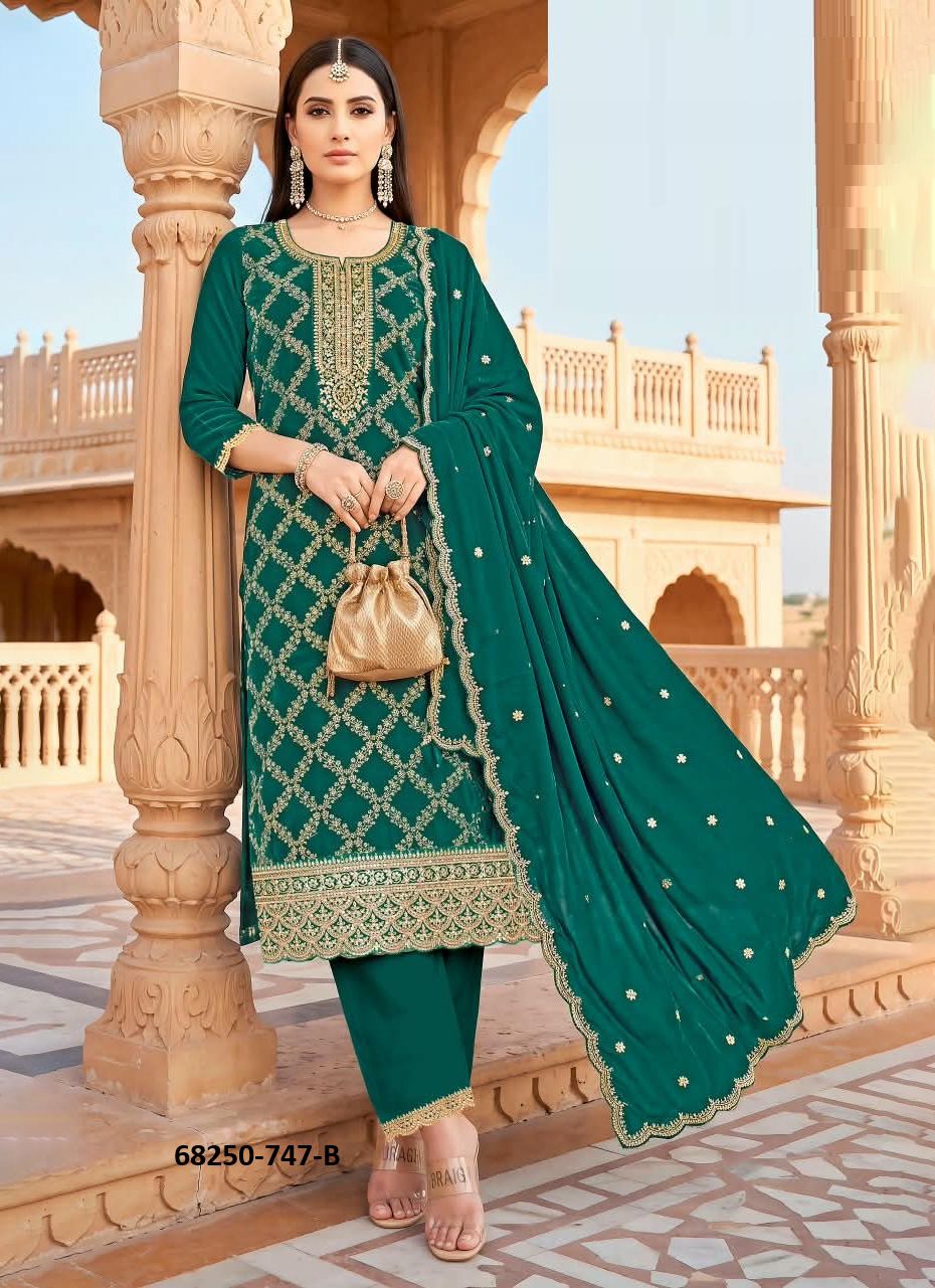 URVIKA - Catalog # 68250 (Set of 4 Readymade Salwar Suits) URVIKA - Catalog # 68250 (Set of 4 Readymade Salwar Suits)