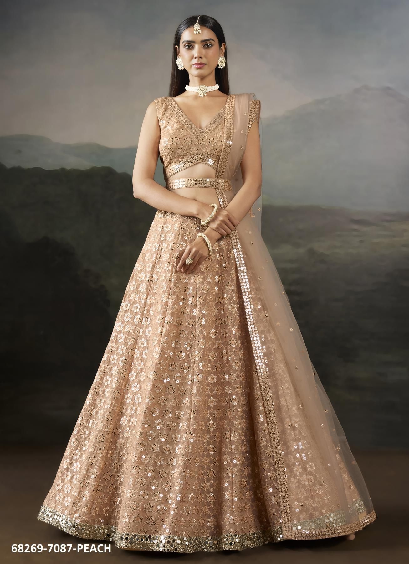BUBBLY - Catalog # 68269 (Set of 3 Semi-Stitched Lehengas) BUBBLY - Catalog # 68269 (Set of 3 Semi-Stitched Lehengas)