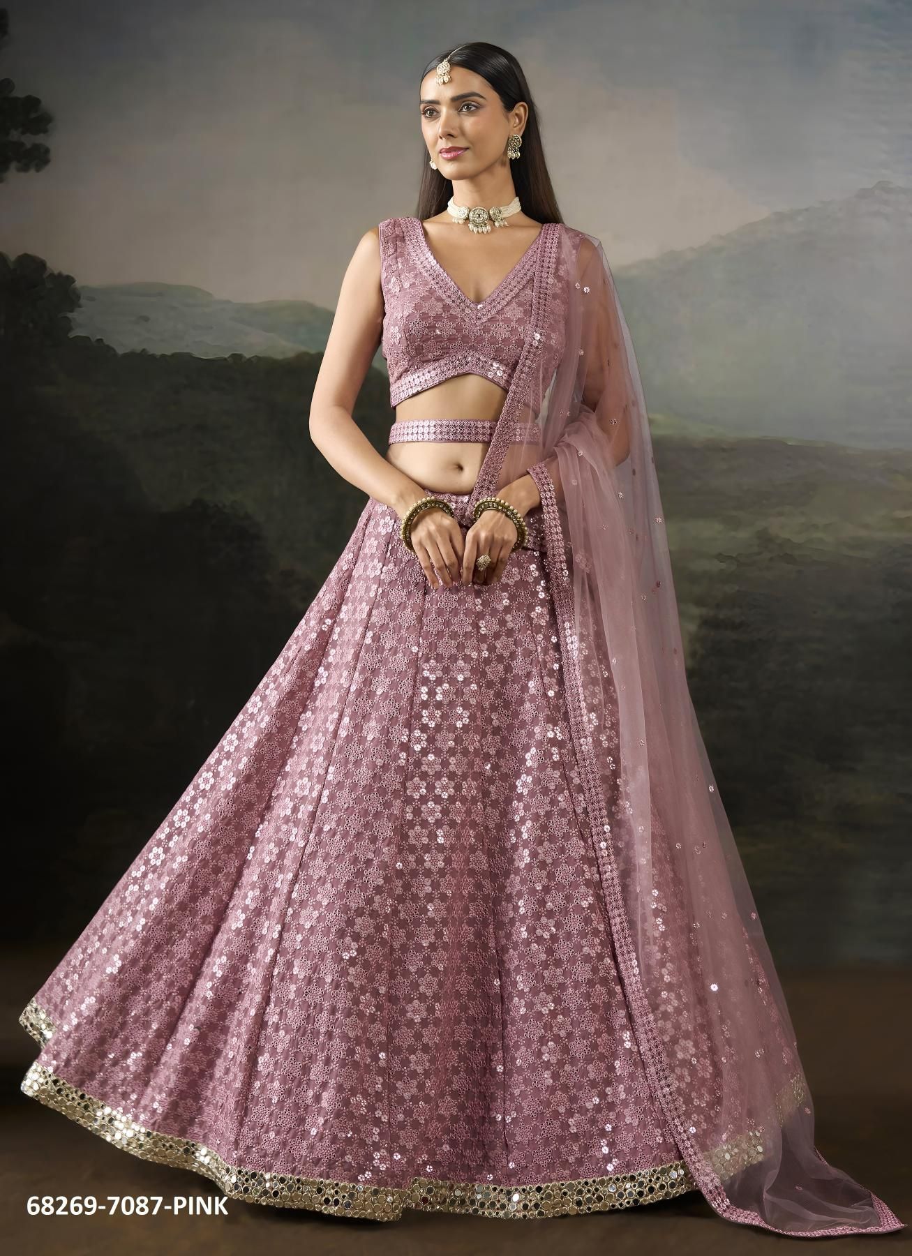 BUBBLY - Catalog # 68269 (Set of 3 Semi-Stitched Lehengas) BUBBLY - Catalog # 68269 (Set of 3 Semi-Stitched Lehengas)