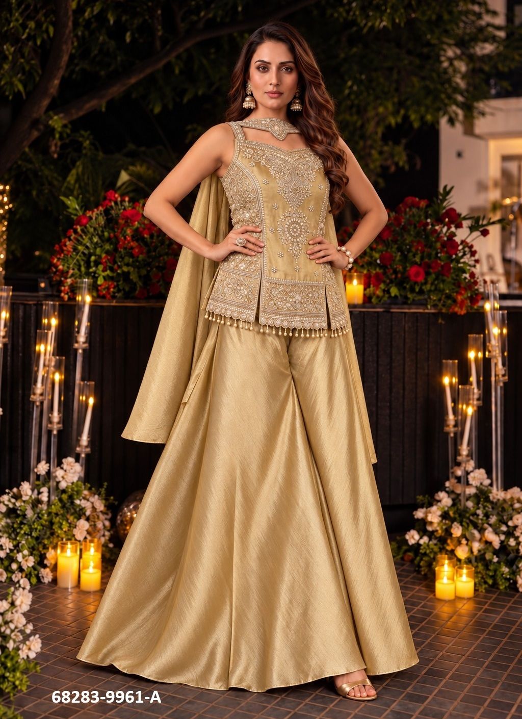 PALAZZO BEAUTY - Catalog # 68283 (Set of 3 Readymade Salwar Suits) PALAZZO BEAUTY - Catalog # 68283 (Set of 3 Readymade Salwar Suits)