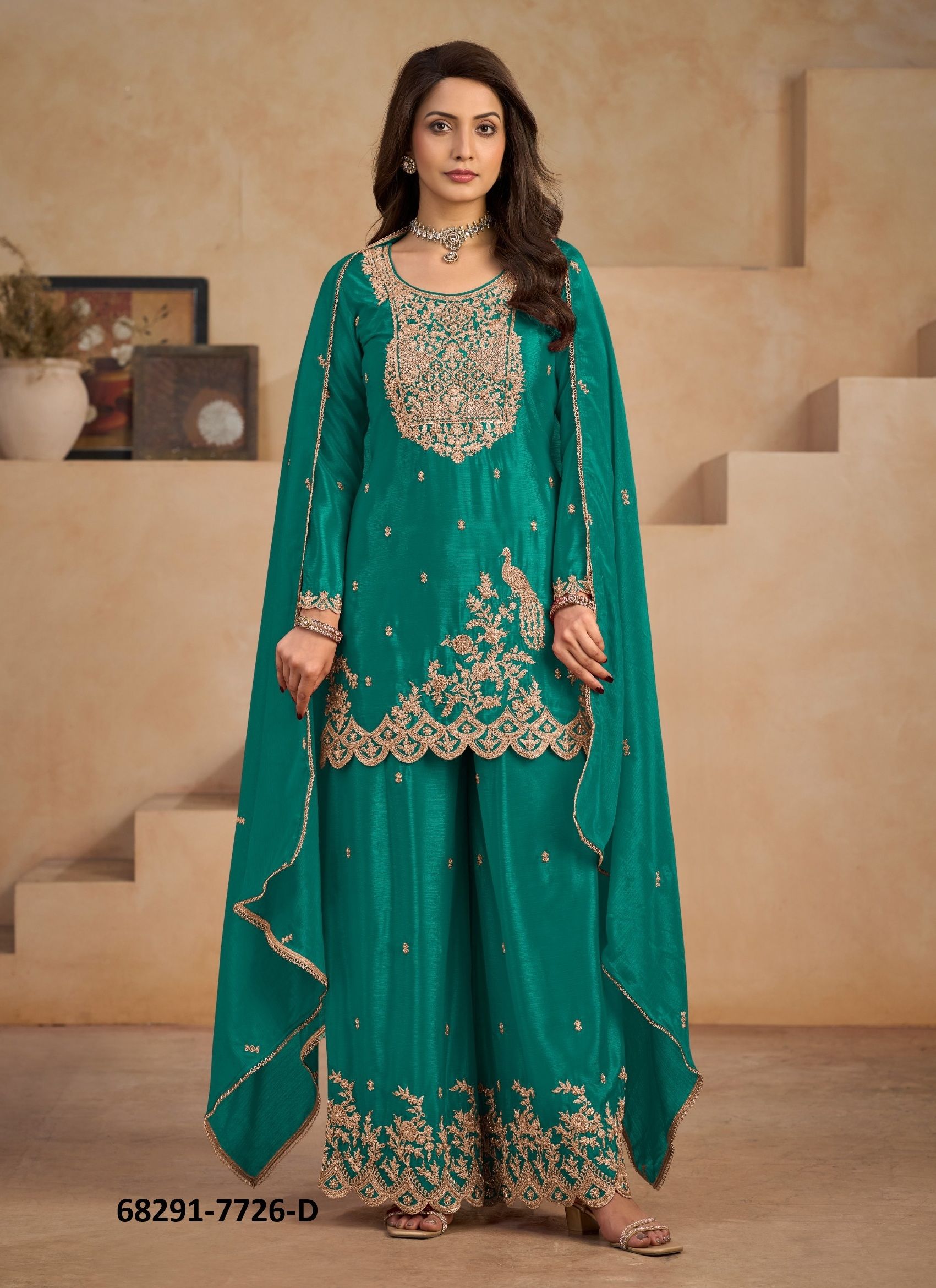 GULISTAN - Catalog # 68291 (Set of 5 Readymade Salwar Suits) GULISTAN - Catalog # 68291 (Set of 5 Readymade Salwar Suits)