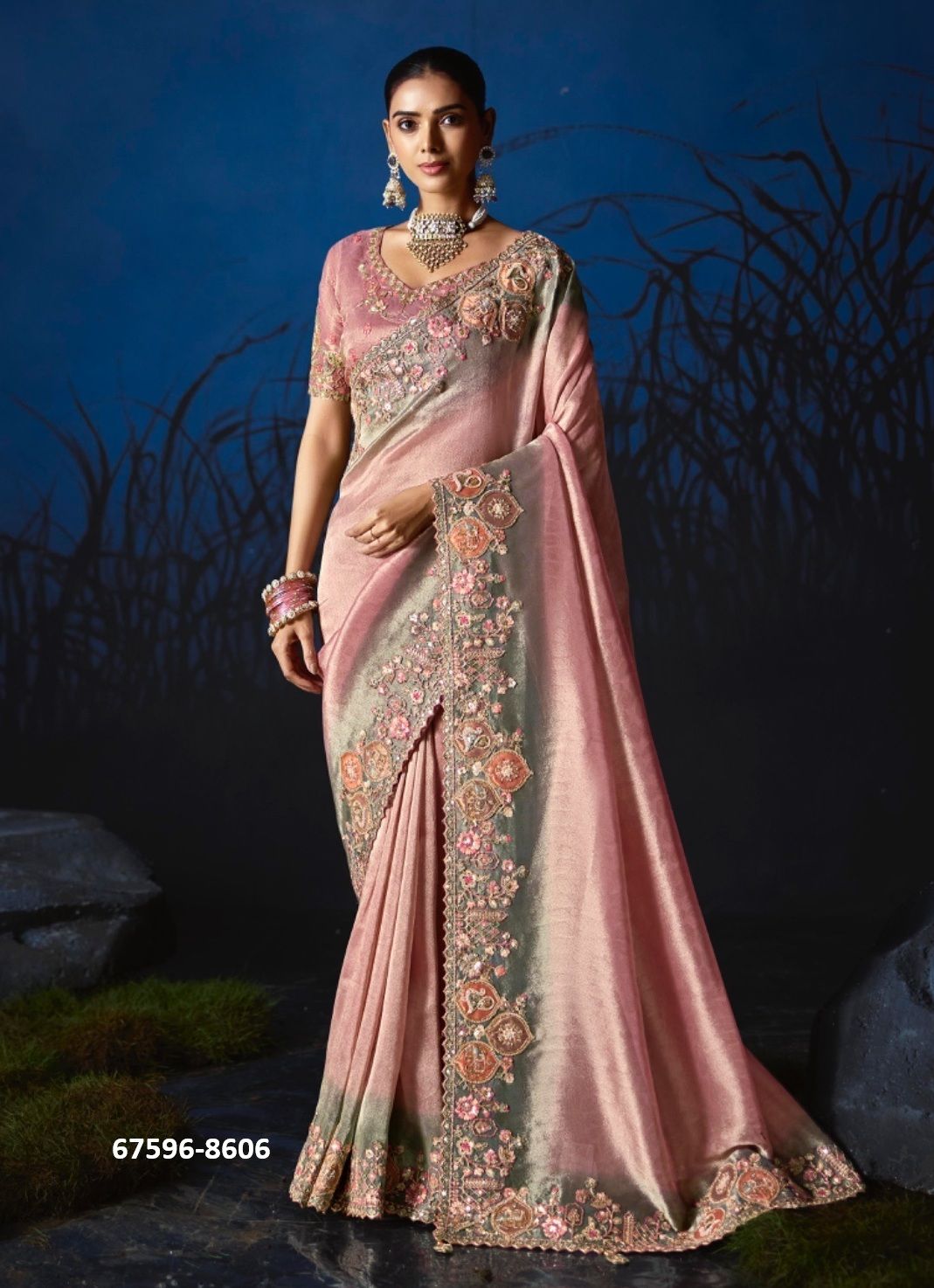 TANSEN - Catalog # 67596 (Set of 12 Sarees)