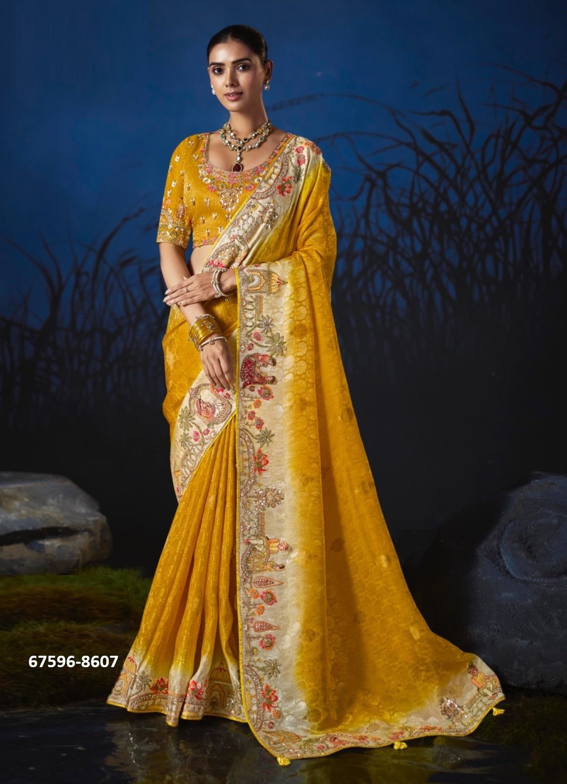 TANSEN - Catalog # 67596 (Set of 12 Sarees)