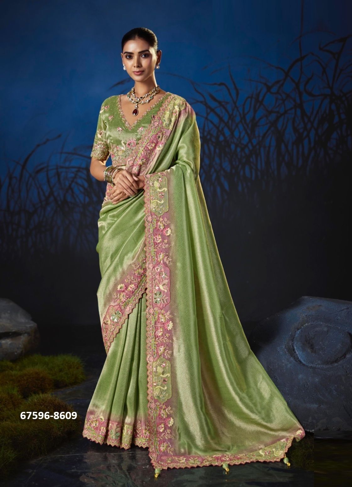TANSEN - Catalog # 67596 (Set of 12 Sarees)