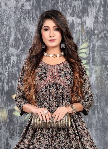 HENNA - CATALOG # 49626 (SET OF 6 READYMADE KURTIS)