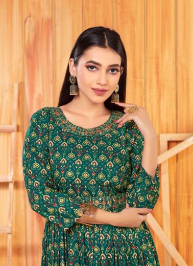TIRTHI - CATALOG # 49684 (SET OF 6 READYMADE KURTIS)
