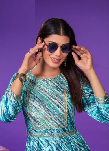 BEAUTY GIRL - CATALOG # 49691 (SET OF 6 READYMADE KURTIS)