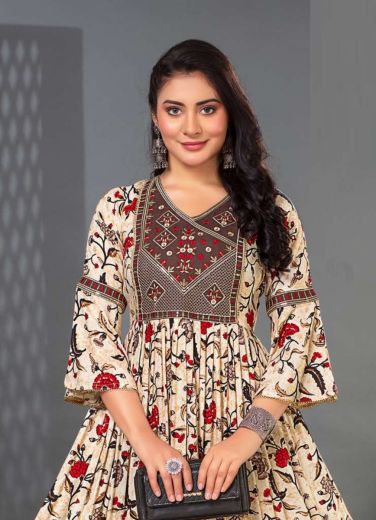 SHALVI - CATALOG # 49726 (SET OF 6 READYMADE KURTIS)