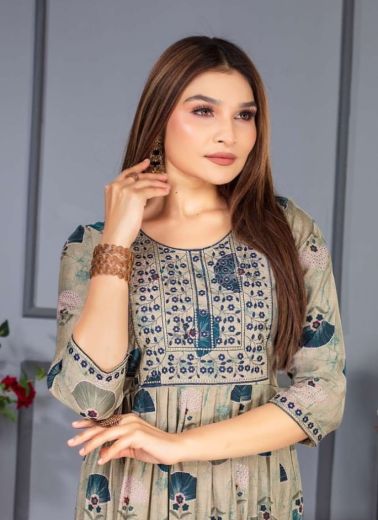 RASBHARI - CATALOG # 50024 (SET OF 6 READYMADE KURTIS)