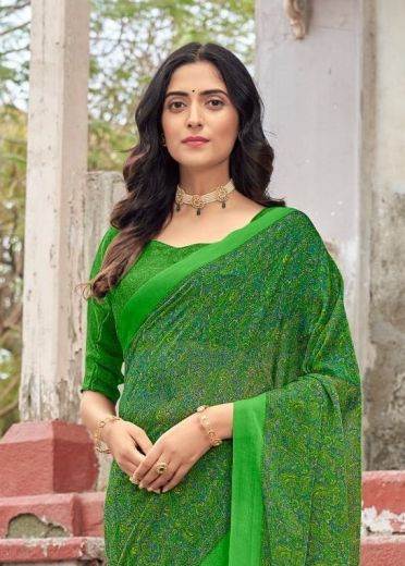STAR CHIFFON 95 - CATALOG # 50060 (SET OF 12 SAREES)