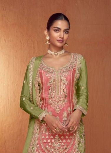 SAHELI 7443 COLORS - CATALOG # 50696 (SET OF 3 READYMADE SUITS)
