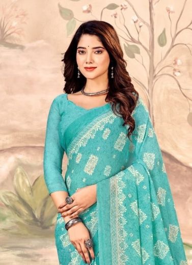 STAR CHIFFON 149 - CATALOG # 50750 (SET OF 12 SAREES)