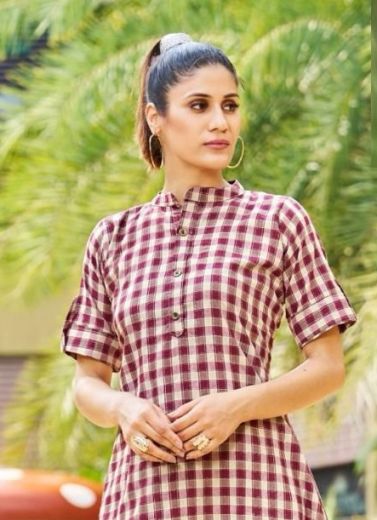 CHECKERS - CATALOG # 51174 (SET OF 4 READYMADE KURTIS)