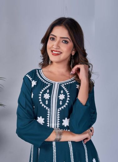 RASHMIKA - CATALOG # 51696 (SET OF 6 READYMADE KURTIS)