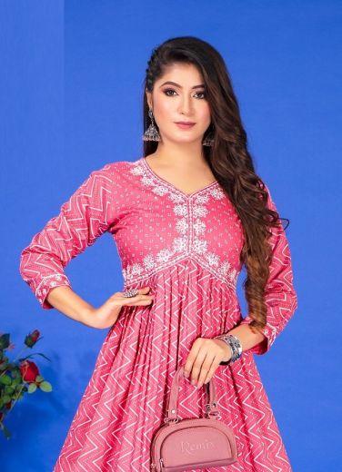 ANJUBA - CATALOG # 51776 (SET OF 6 READYMADE KURTIS)