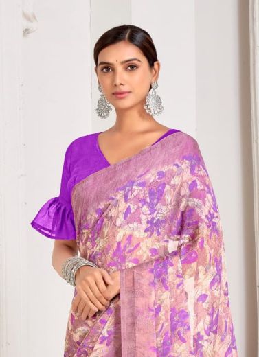 STAR CHIFFON 156 - CATALOG # 51845 (SET OF 12 SAREES)