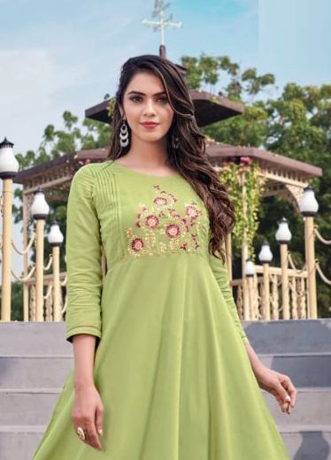 RAVIA 1 - CATALOG # 51880 (SET OF 5 READYMADE KURTIS)