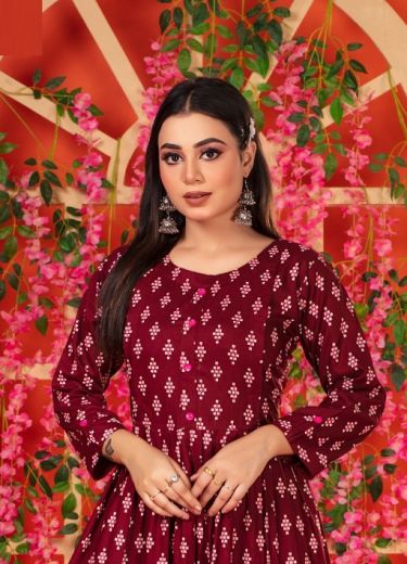 NIKKI - CATALOG # 51962 (SET OF 6 READYMADE KURTIS)