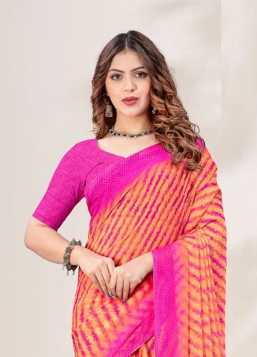 STAR CHIFFON 164 - CATALOG # 52186 (SET OF 12 SAREES)