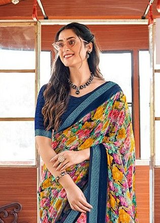 POOJA - CATALOG # 52301 (SET OF 12 SAREES)