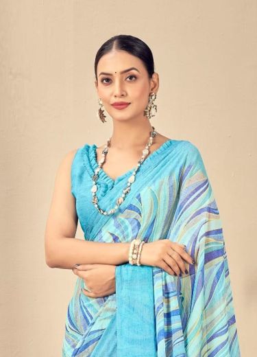 STAR CHIFFON 165 - CATALOG # 52451 (SET OF 12 SAREES)
