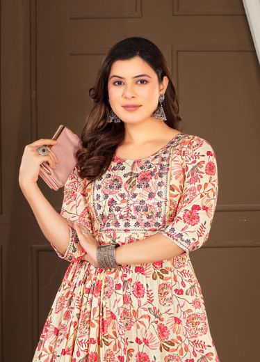 SARASWATI - CATALOG # 52641 (SET OF 6 READYMADE KURTIS)